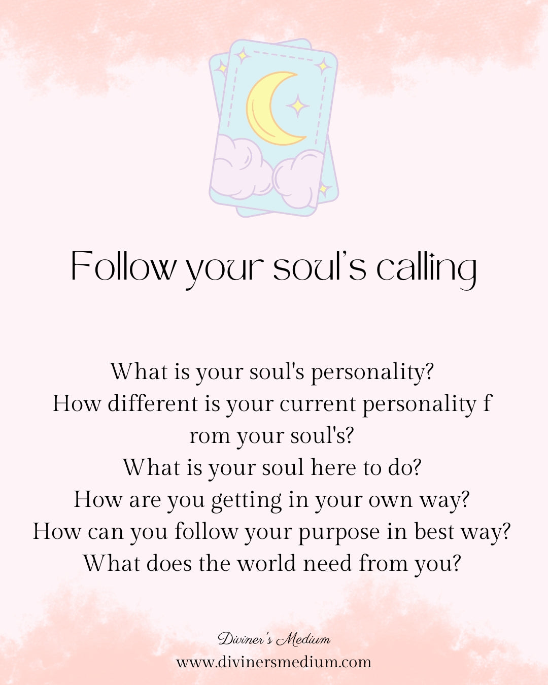 Follow Your Soul's Calling ( Tarot Reading Spread)